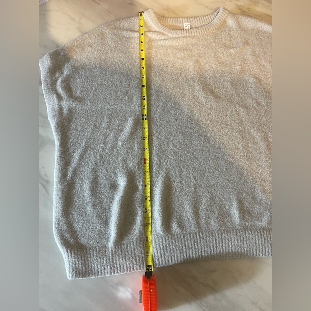 STYLUS Women's Size XL Cream Crew Neck Sweater Soft Knit Minimalist - Picture 6 of 7